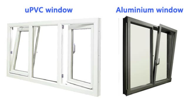 مقایسه درب و پنجره الومینیومی با upvc